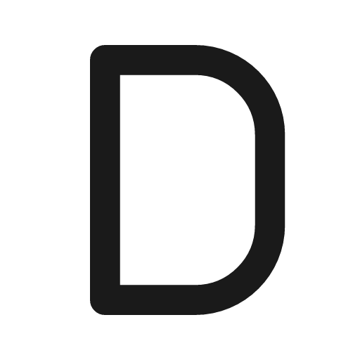 Letter d icon, line style, from Tabler Icons