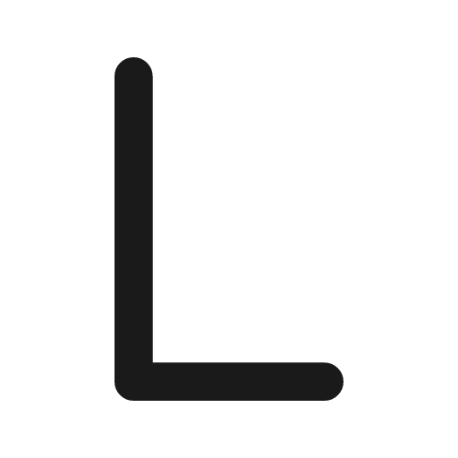 Letter l icon, line style, from Tabler Icons