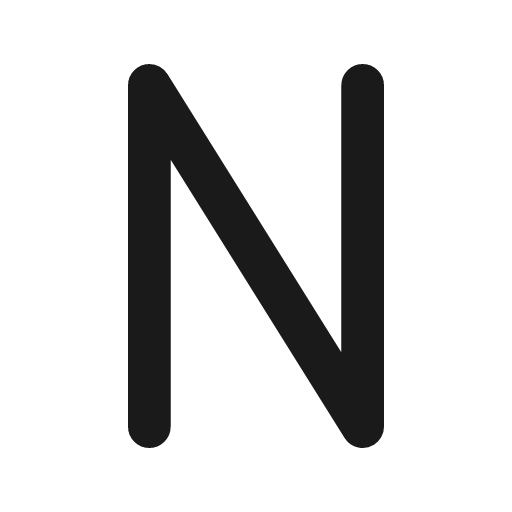 Letter n icon, line style, from Tabler Icons