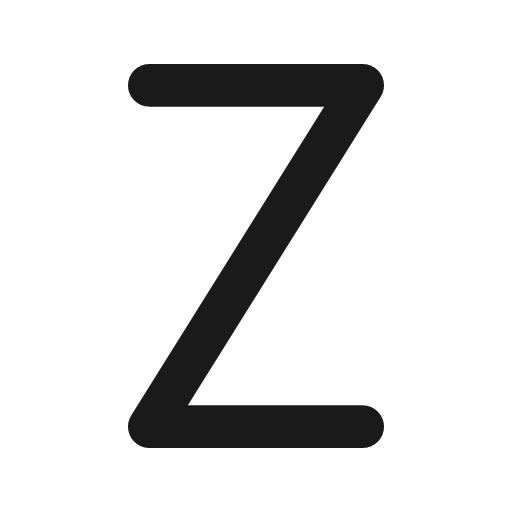 Letter z icon, line style, from Tabler Icons