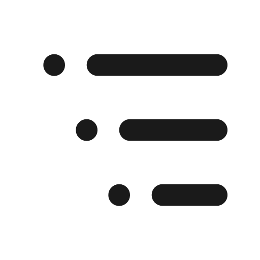 List tree icon, line style, from Tabler Icons