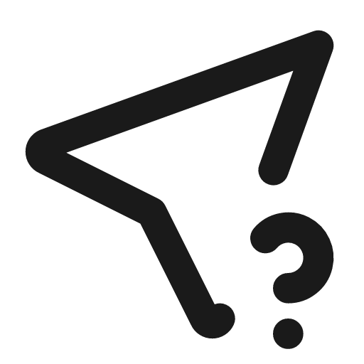 Location question icon, line style, from Tabler Icons