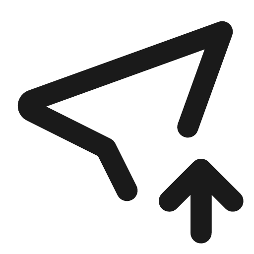 Location up icon, line style, from Tabler Icons