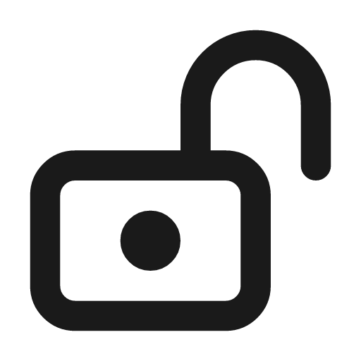 Lock open 2 icon, line style, from Tabler Icons