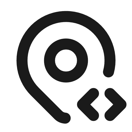 Map pin code icon, line style, from Tabler Icons