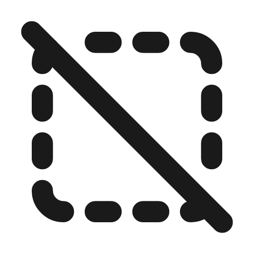Marquee off icon, line style, from Tabler Icons