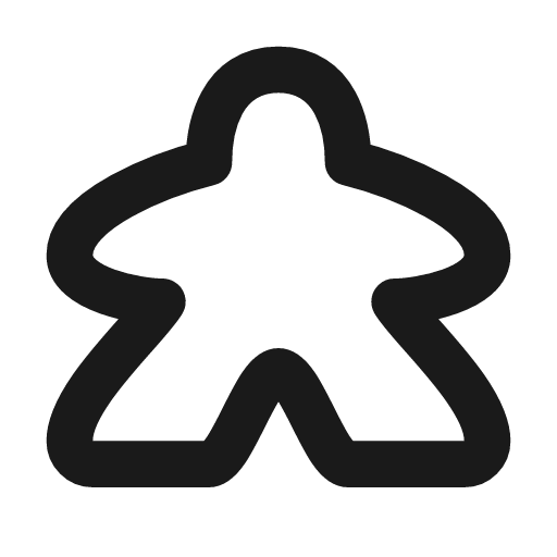 Meeple icon, line style, from Tabler Icons