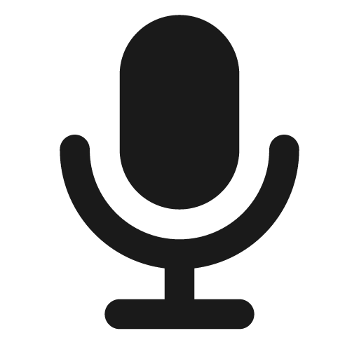 Microphone filled icon, filled style, from Tabler Icons
