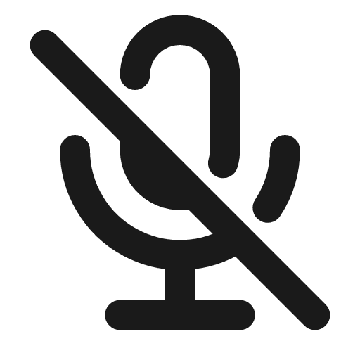 Microphone off icon, line style, from Tabler Icons