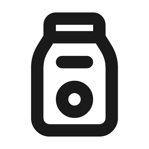 Milk icon, line style, from Tabler Icons