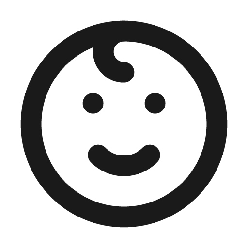 Mood kid icon, line style, from Tabler Icons