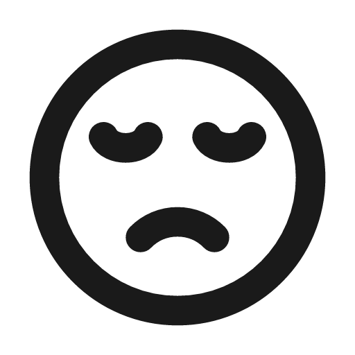 Mood sad 2 icon, line style, from Tabler Icons