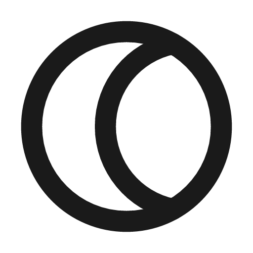 Moon 2 icon, line style, from Tabler Icons