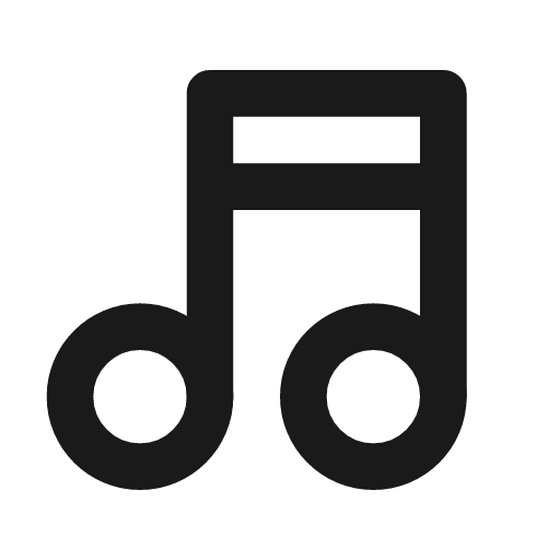 Music icon, line style, from Tabler Icons