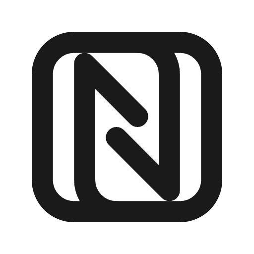 Nfc icon, line style, from Tabler Icons