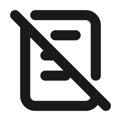 Notes off icon, line style, from Tabler Icons