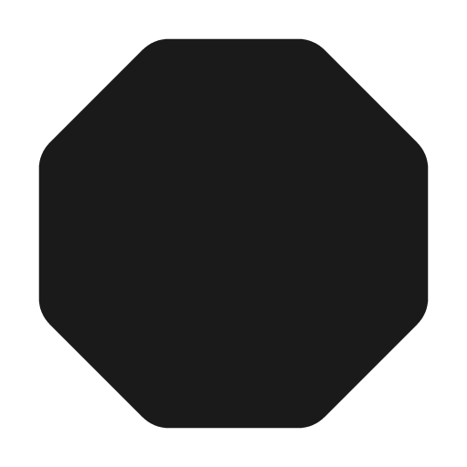 Octagon filled icon, filled style, from Tabler Icons