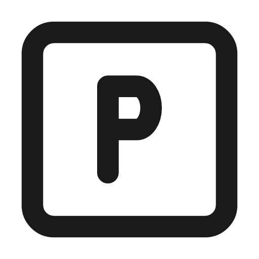 Parking icon, line style, from Tabler Icons