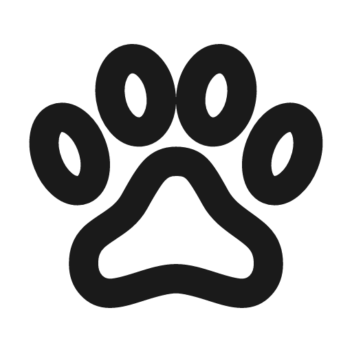 Paw icon, line style, from Tabler Icons