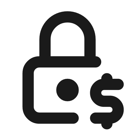 Paywall icon, line style, from Tabler Icons