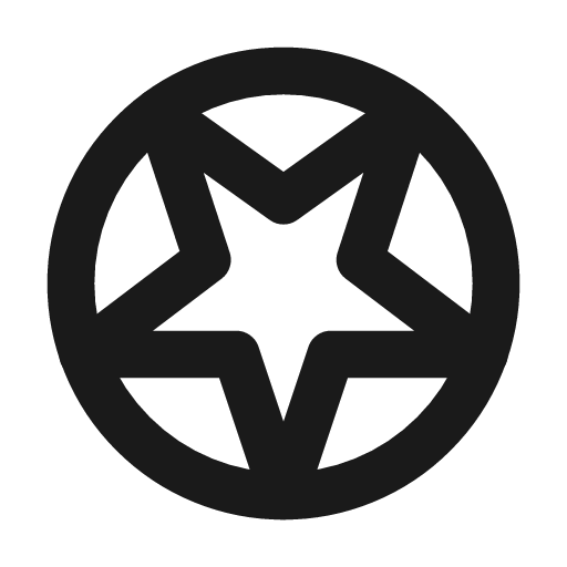 Pentagram icon, line style, from Tabler Icons