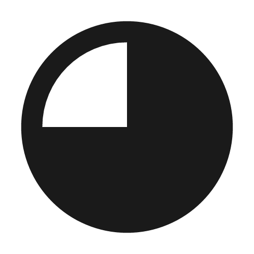 Percentage 75 icon, line style, from Tabler Icons