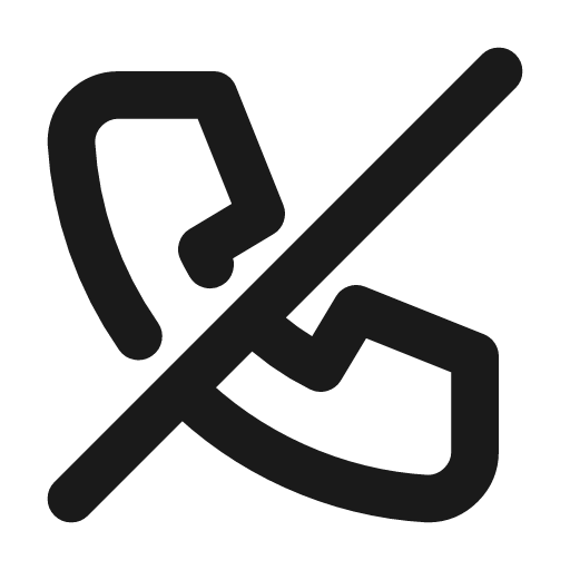 Phone off icon, line style, from Tabler Icons