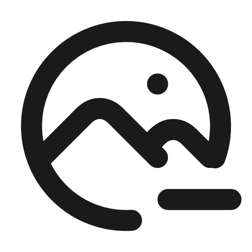 Photo circle minus icon, line style, from Tabler Icons