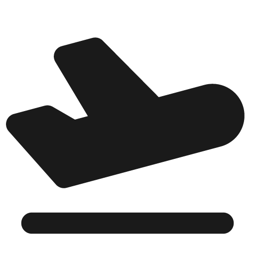 Plane departure filled icon, filled style, from Tabler Icons