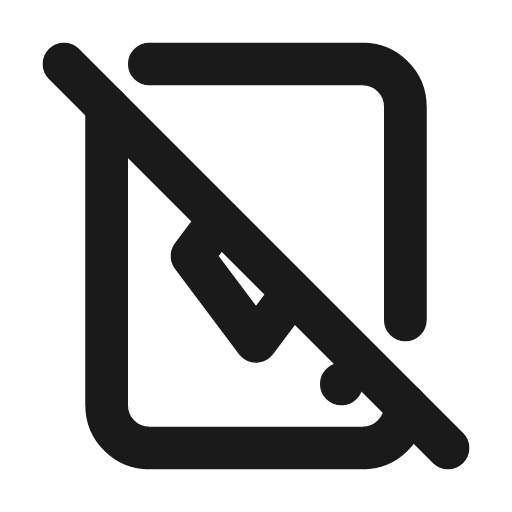Play card off icon, line style, from Tabler Icons