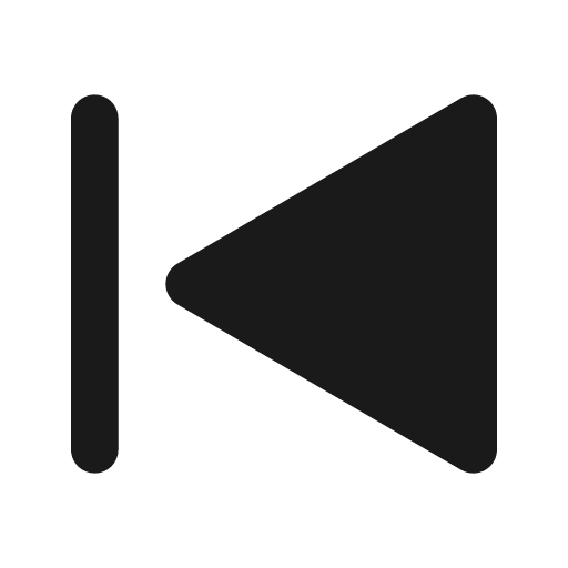Player skip back filled icon, filled style, from Tabler Icons