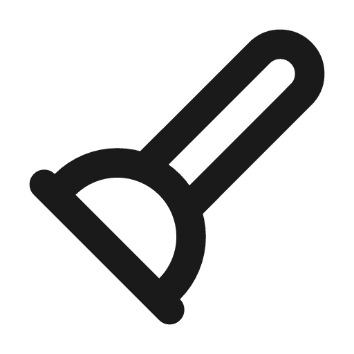 Plunger icon, line style, from Tabler Icons