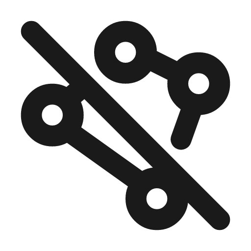 Polygon off icon, line style, from Tabler Icons