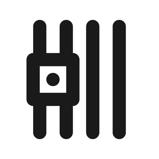 Prison icon, line style, from Tabler Icons