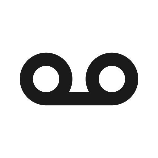 Record mail icon, line style, from Tabler Icons