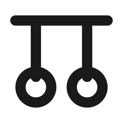 Rings icon, line style, from Tabler Icons