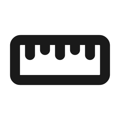 Ruler 3 icon, line style, from Tabler Icons