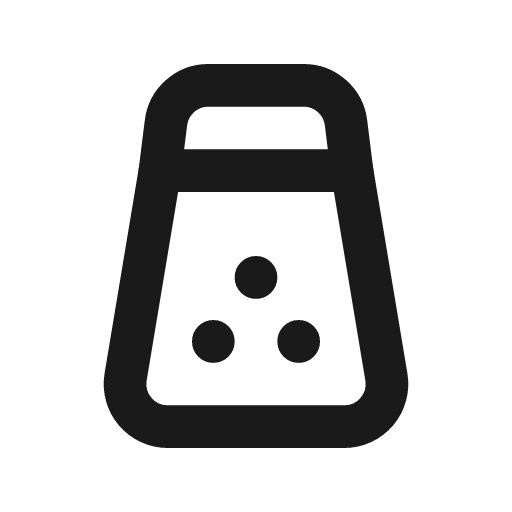 Salt icon, line style, from Tabler Icons