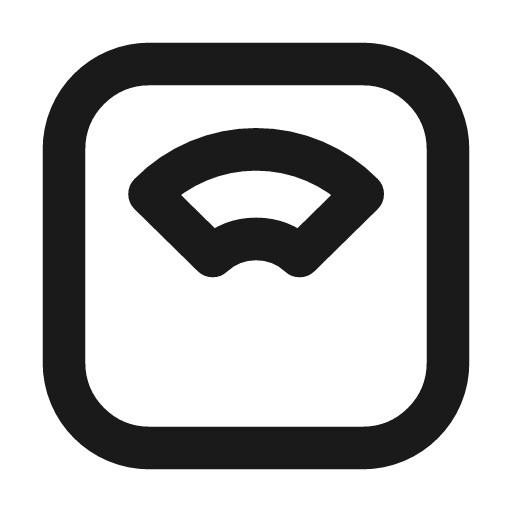 Scale outline icon, outline style, from Tabler Icons