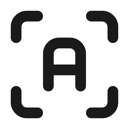 Scan letter a icon, line style, from Tabler Icons