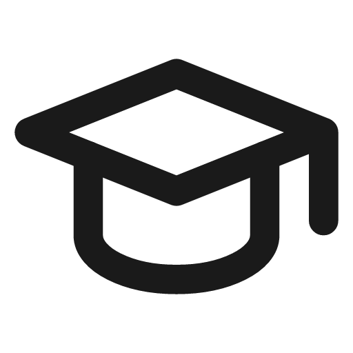 School icon, line style, from Tabler Icons