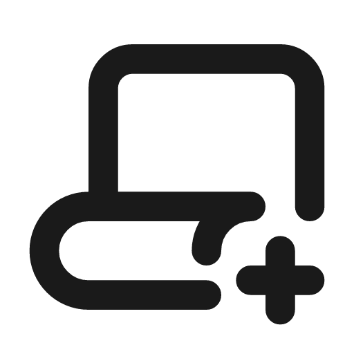 Script plus icon, line style, from Tabler Icons