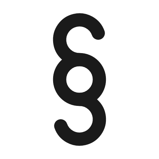 Section sign icon, line style, from Tabler Icons