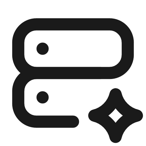 Server spark icon, line style, from Tabler Icons