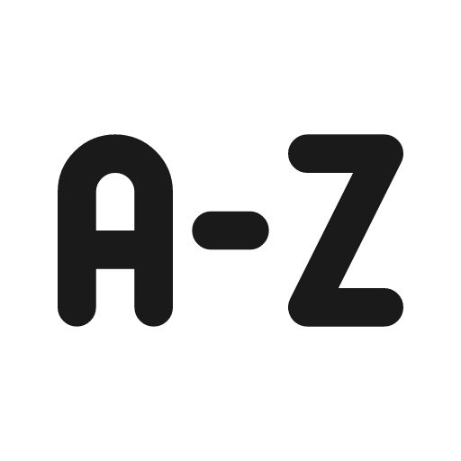 Sort a z icon, line style, from Tabler Icons