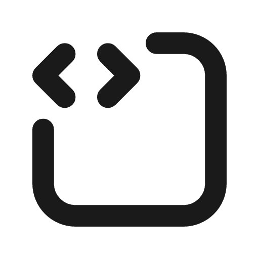Source code icon, line style, from Tabler Icons