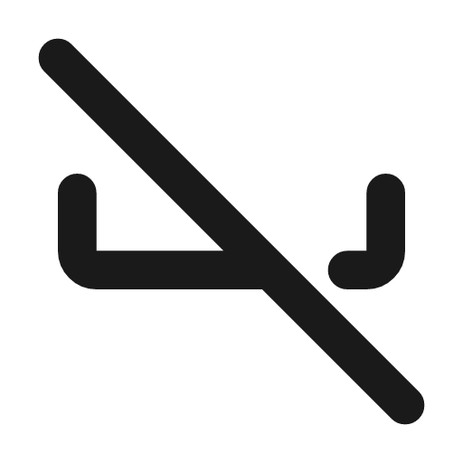 Space off icon, line style, from Tabler Icons