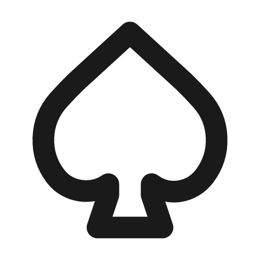 Spade icon, line style, from Tabler Icons
