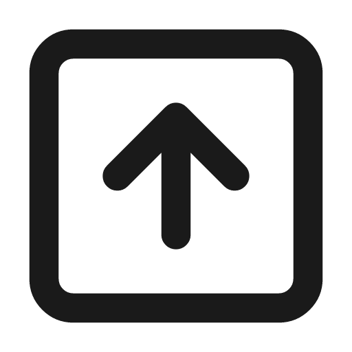 Square arrow up icon, line style, from Tabler Icons