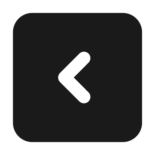 Square chevron left filled icon, filled style, from Tabler Icons